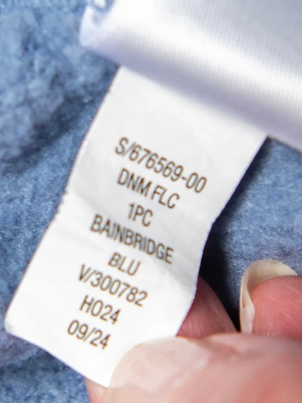 Baby VintageSoft One-Piece Bainbridge Blue Sz 0-3 mos.